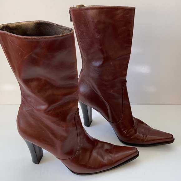 Stuart Weitzman Shoes - STUART WEITZMAN LEATHER BOOTS BROWN 8